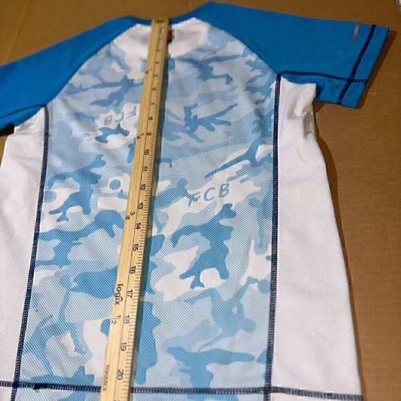 FCB BARCELONA YOUTH SMALL JERSEY SHIRT CAMO FUTBOL SOCCER - Picture 3 of 7